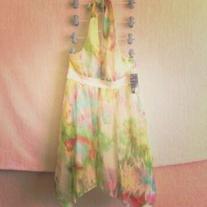 NWT GRASS Boho Spring/Summer Flowy Dress